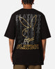 Playboy Linear Classic Bunny Stack T-Shirt Black