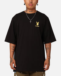 Playboy Linear Classic Bunny Stack T-Shirt Black