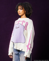 Pokémon By Loiter Ditto Knit Sweater Off White