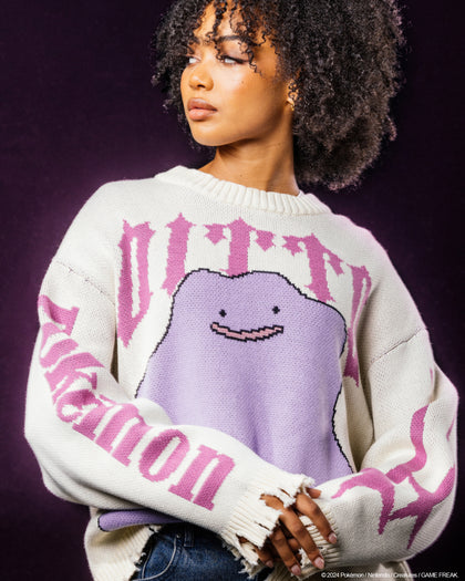 Pokémon By Loiter Ditto Knit Sweater Off White