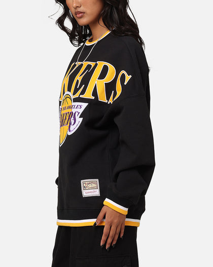 Mitchell & Ness Los Angeles Lakers Shooting Crewneck Black