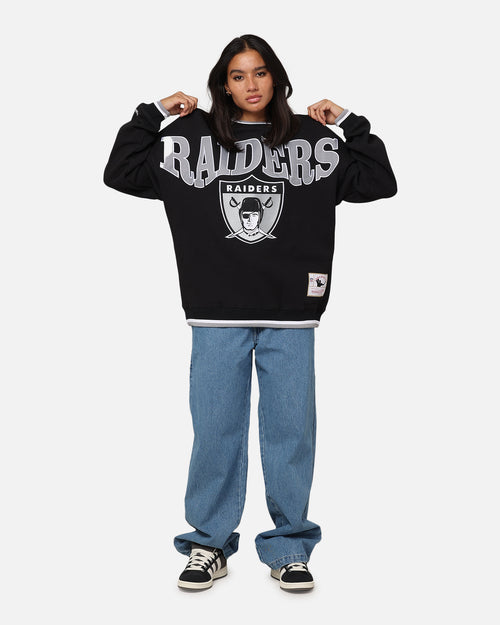 Mitchell & Ness Oakland Raiders Shooting Crewneck Black