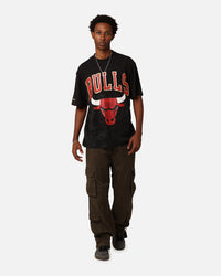 Mitchell & Ness Chicago Bulls Year Of The Dragon T-Shirt Faded Black