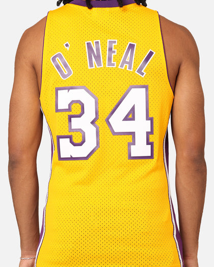 Mitchell & Ness Los Angeles Lakers Shaquille O'Neal '99-00 Home Swing Jersey Yellow