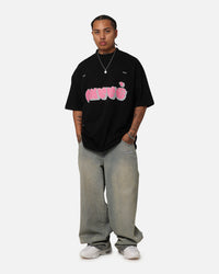 Carre Experienced Mock Oversized T-Shirt Black