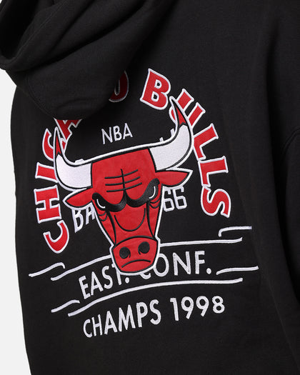 Mitchell & Ness Chicago Bulls Letterman Hoodie Black