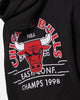 Mitchell & Ness Chicago Bulls Letterman Hoodie Black