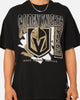 Mitchell & Ness Vegas Golden Knights Brush Off T-Shirt Faded Black