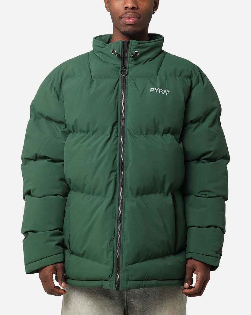 Pyra Padded Puffa Jacket Green | Culture Kings