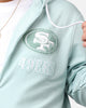 New Era San Francisco 49ers 'Logo Select Mint' Full Zip Hoodie Mint/White