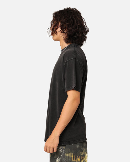 The Anti Order Anti Logo T-Shirt Black Acidwash