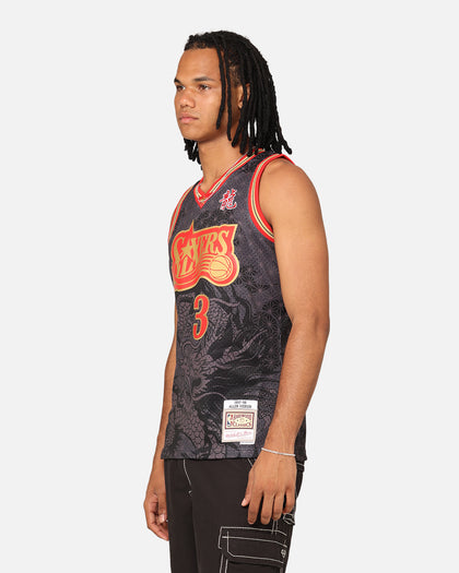 Mitchell & Ness Philadelphia 76ers Allen Iverson '97-98 Year of the Dragon Swingman Jersey Black/Red
