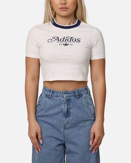 Adidas Women's Graphic Baby T-Shirt Cloud White