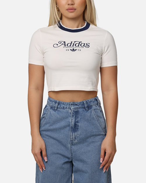 Adidas Women's Graphic Baby T-Shirt Cloud White