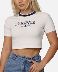 Adidas Women's Graphic Baby T-Shirt Cloud White