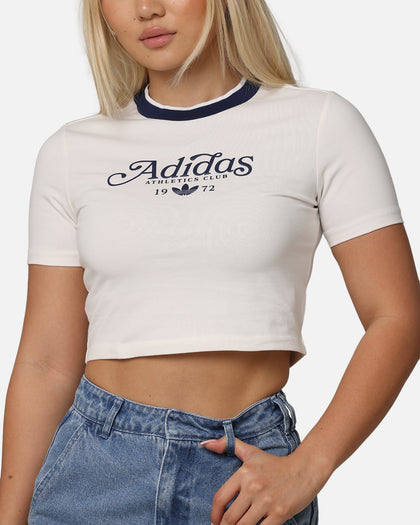 Adidas Women's Graphic Baby T-Shirt Cloud White