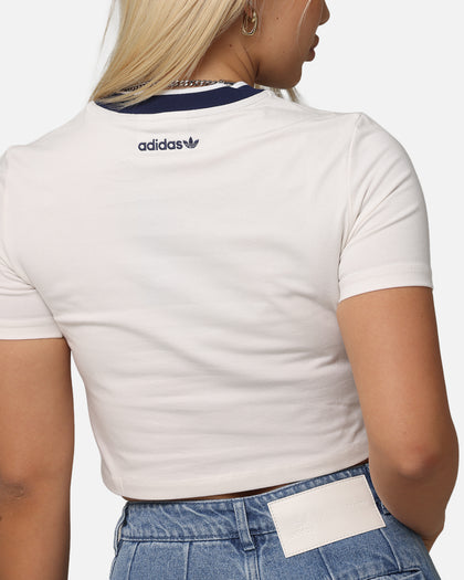 Adidas Women's Graphic Baby T-Shirt Cloud White