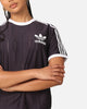 Adidas Women's 3-Stripes Pinstripe T-Shirt Aurora Black