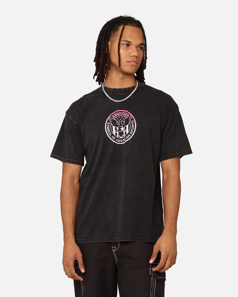 Starter Icon Gradient T-Shirt Black Acidwash | Culture Kings