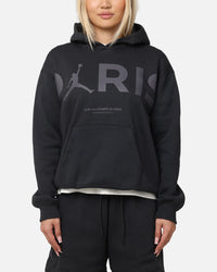 Jordan Women's Paris Saint-Germain Brooklyn Fleece Graphic Pullover Hoodie Off Noir