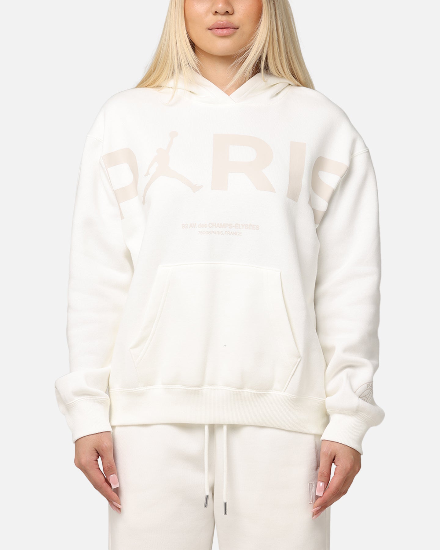 paris hoodie jordan white