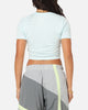 Nike Women's Sportswear Essential Slim Cropped T-Shirt Glacier Blue/White