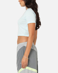Nike Women's Sportswear Essential Slim Cropped T-Shirt Glacier Blue/White