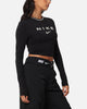 Nike Women's Sportswear Long Sleeve Slim Cropped T-Shirt Black