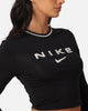 Nike Women's Sportswear Long Sleeve Slim Cropped T-Shirt Black