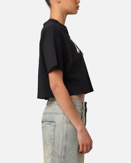 Nike Women's Sportswear Loose Varsity Cropped T-Shirt Black