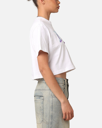 Nike Women's Sportswear Loose Varsity Cropped T-Shirt White