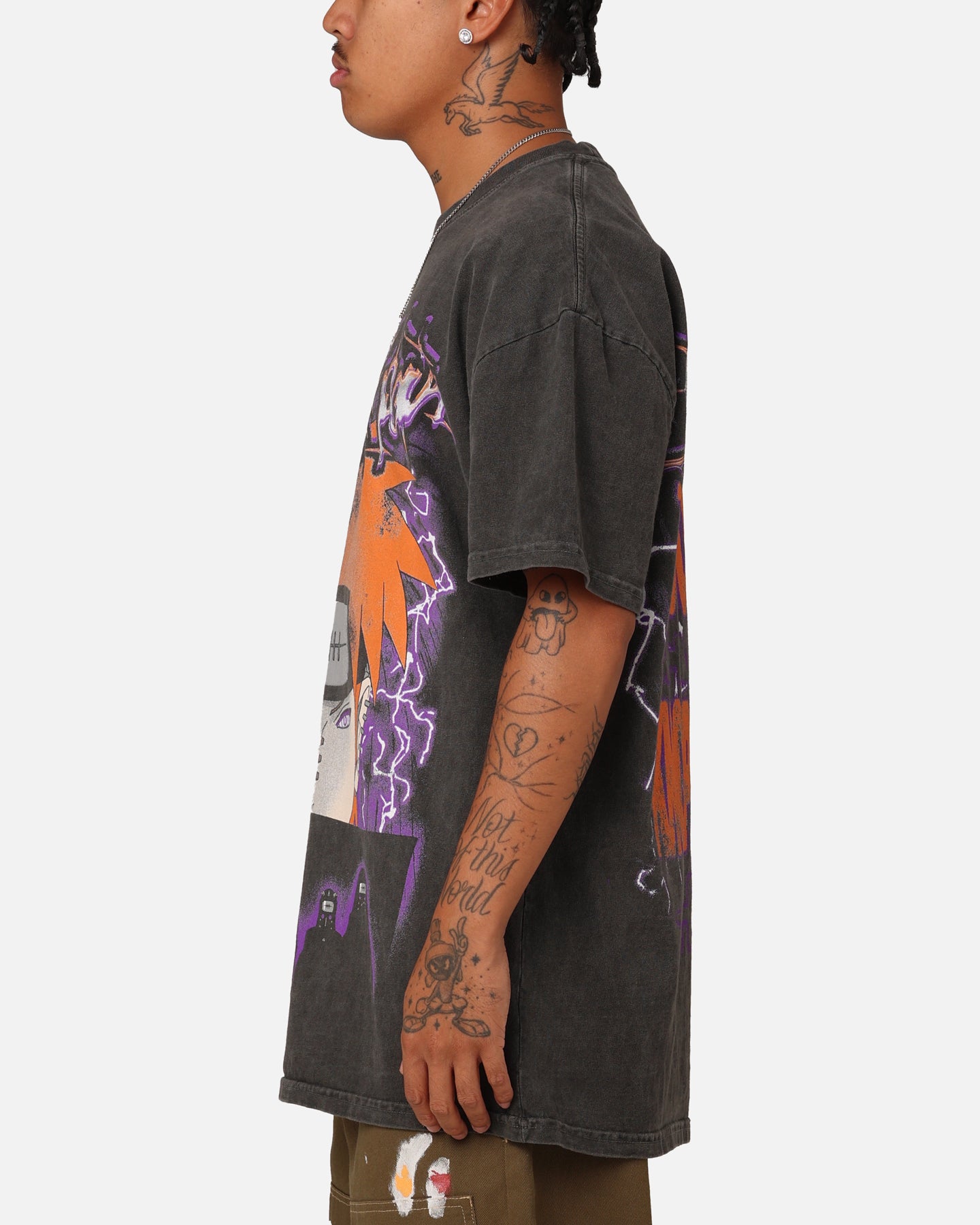 Goat Crew X Naruto Six Paths Of Pain Heavyweight T-Shirt Black