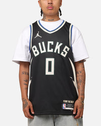 Nike Damian Lillard Milwaukee Bucks #0 Icon Edition 2022/23 Nike Dri-Fit NBA Swingman Jersey Black