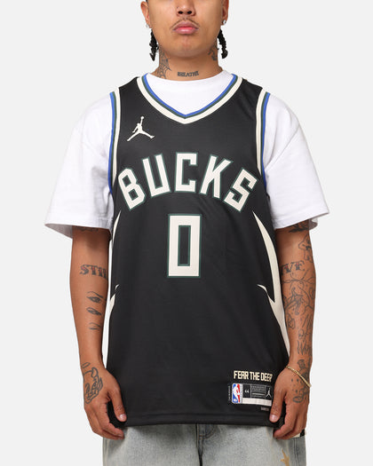 Nike Damian Lillard Milwaukee Bucks #0 Icon Edition 2022/23 Nike Dri-Fit NBA Swingman Jersey Black