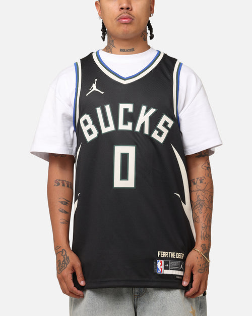 Nike Damian Lillard Milwaukee Bucks #0 Icon Edition 2022/23 Nike Dri-Fit NBA Swingman Jersey Black