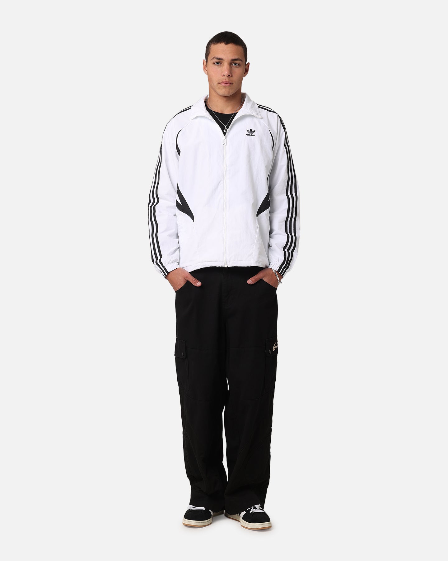 Adidas Archive Track Jacket White/Black | Culture Kings