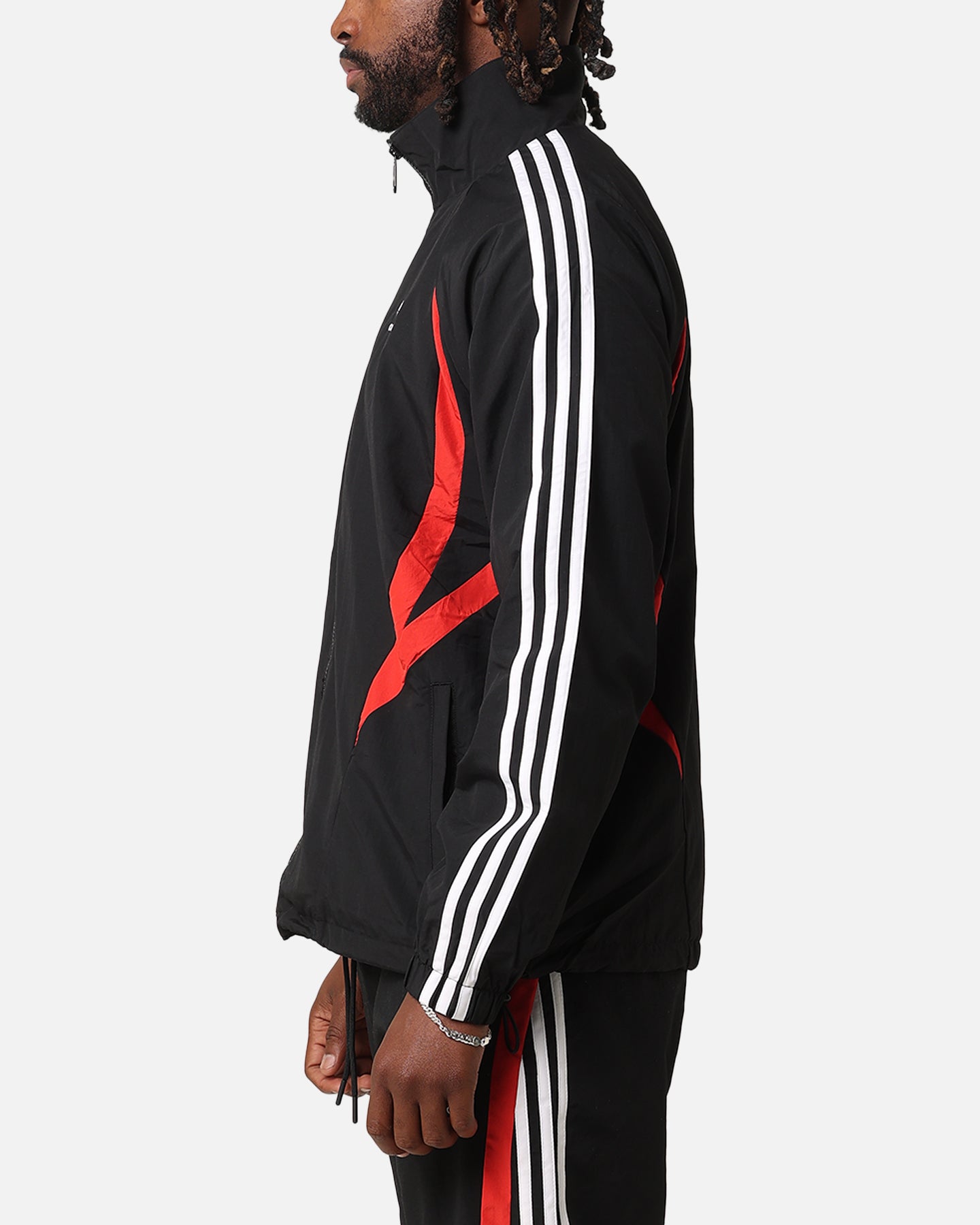 Adidas Archive Track Jacket Black/Better Scarlet | Culture Kings