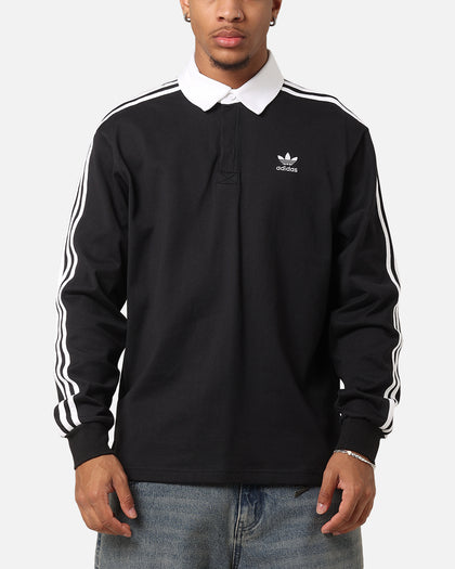 Adidas Rugby Polo Shirt Black