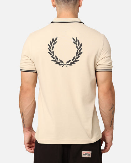 Fred Perry Back Graphic Polo Shirt Oatmeal