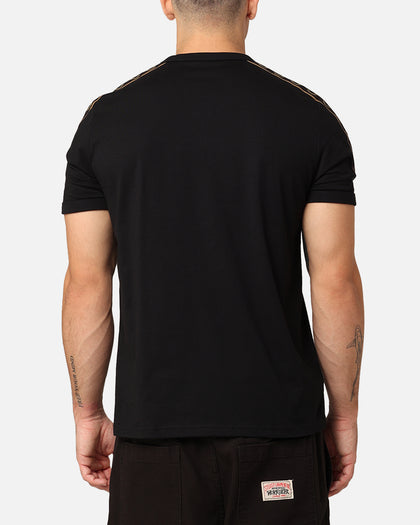 Fred Perry Contrast Tape Ringer T-Shirt Black/Stone