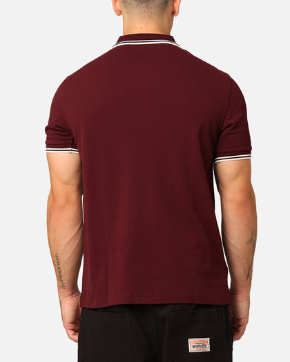 Fred Perry Twin Tipped Polo Shirt Oxblood