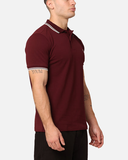 Fred Perry Twin Tipped Polo Shirt Oxblood