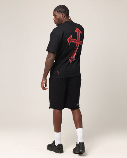 Saint Morta Ssix Drop Shoulder T-Shirt Black