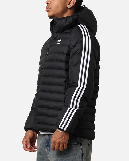 Adidas Padded Hooded Jacket Black/White