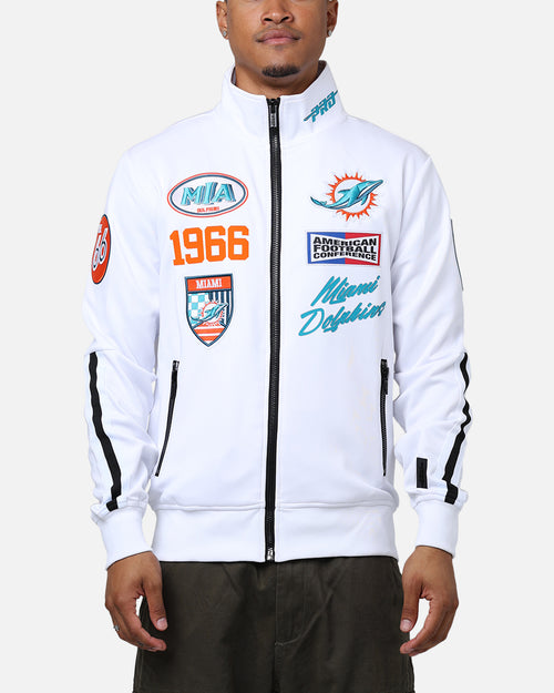 Pro Standard Miami Dolphins Fast Lane Track Jacket White