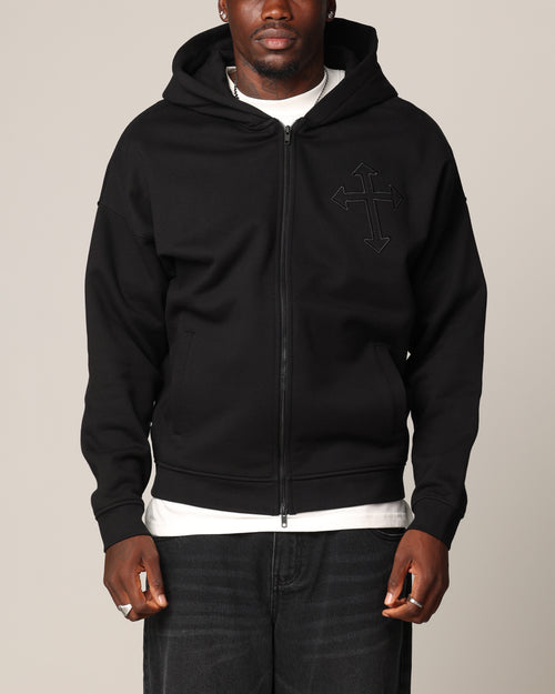 Saint Morta Sorrows Zip Hoodie Black
