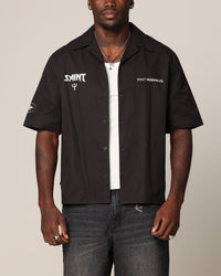 Saint Morta Post Humanous Short Sleeve T-Shirt Black/White