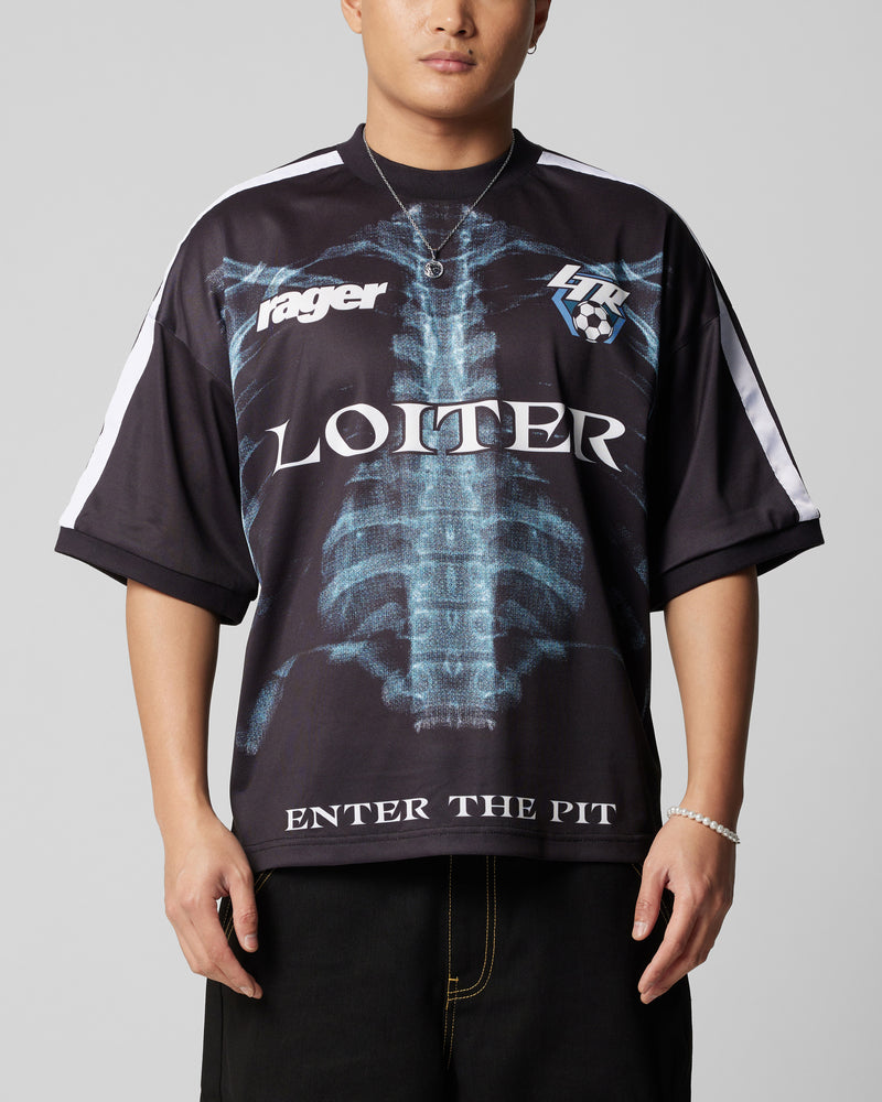 Loiter Ribcage Sports T-Shirt Black