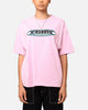 X-Girl Women's Contrast Oval Oversized T-Shirt Baby Pink