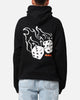 X-Large Fire Dice Hoodie Solid Black